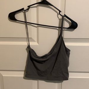 Single shoulder crop top